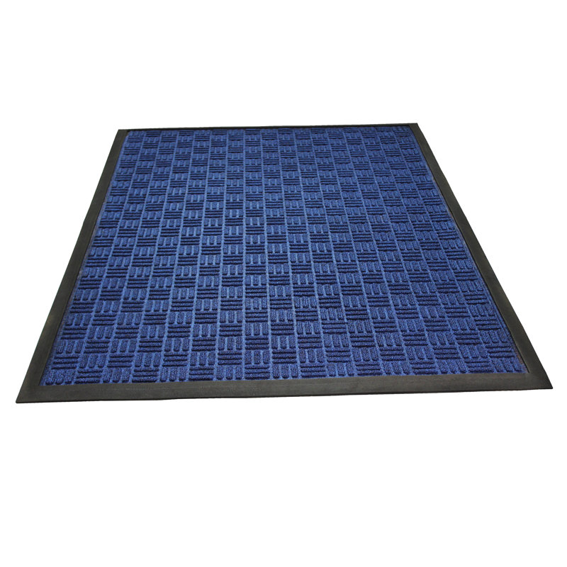 Symple Stuff Doortex Blue Heavy Duty Ribbed NonSlip Indoor Outdoor